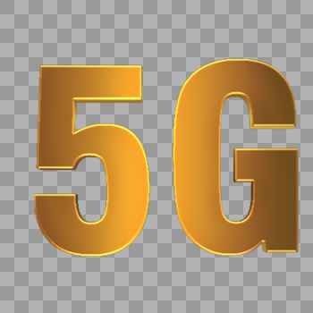5G时代金色字体图片素材免费下载
