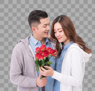情人节送玫瑰花表白图片素材免费下载
