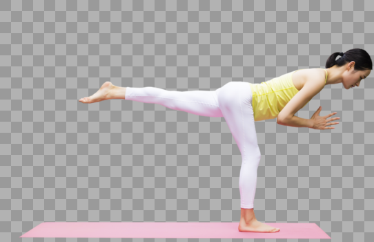 户外女性瑜伽运动图片素材免费下载