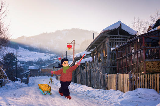 东北雪村图片素材免费下载