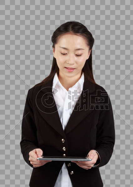 商务职业女士平板电脑图片素材免费下载