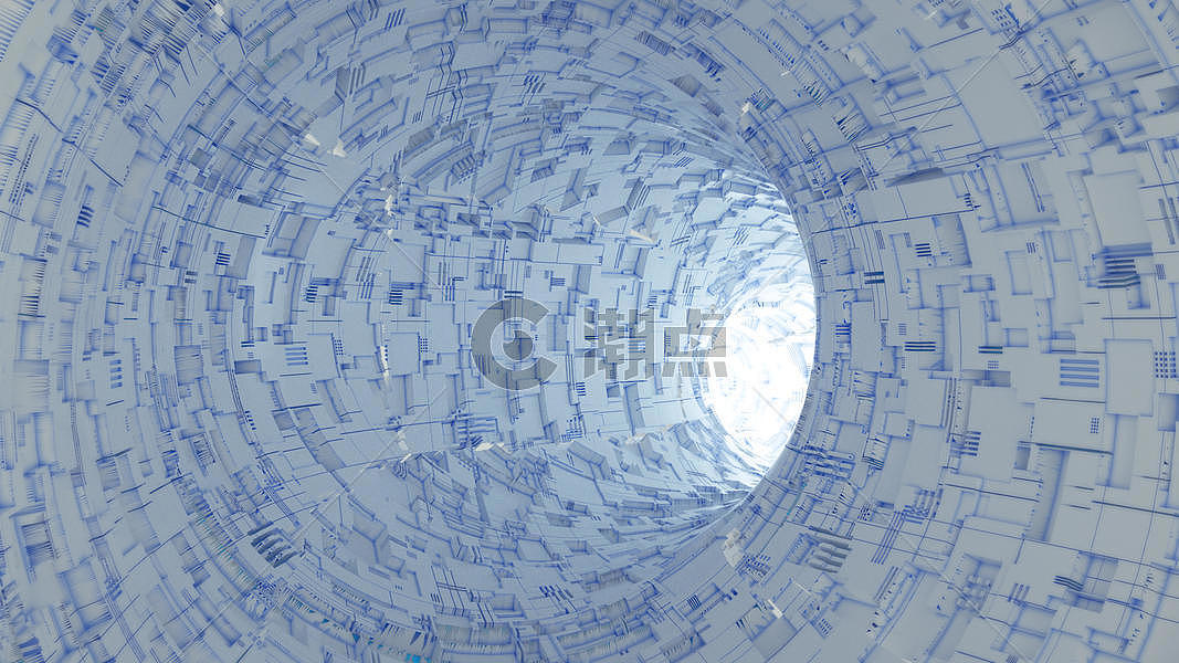 科技科幻抽象隧道图片素材免费下载