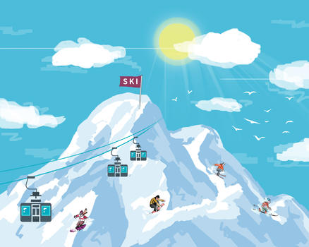 冬季滑雪图片素材免费下载