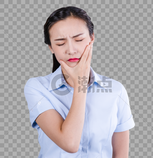 商务女士痛苦难受情绪表现设计元素1729*1780图片素材免费下载-编号217956-潮点视频
