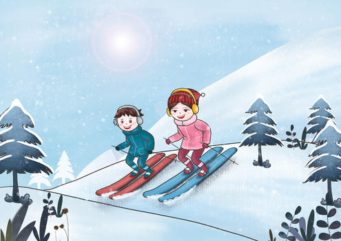 冬季滑雪图片素材免费下载
