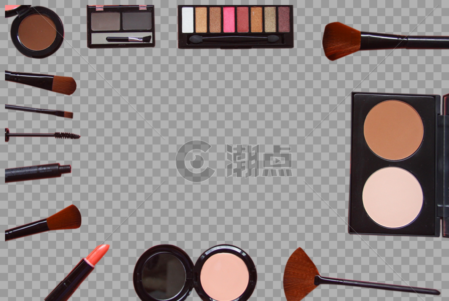时尚化妆品边框图片素材免费下载