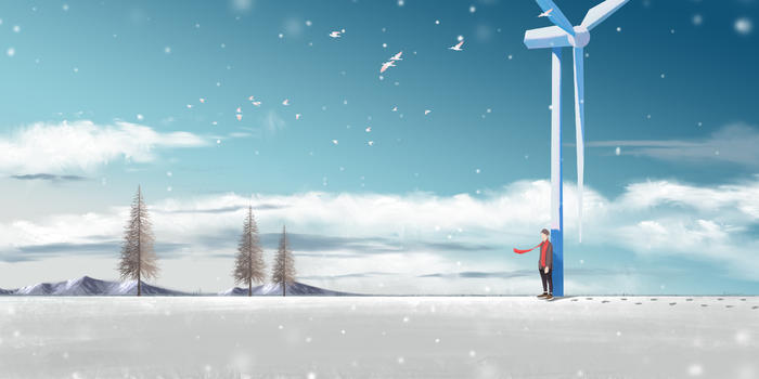 雪天风景图片素材免费下载