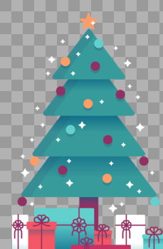 圣诞树下礼物图片素材免费下载