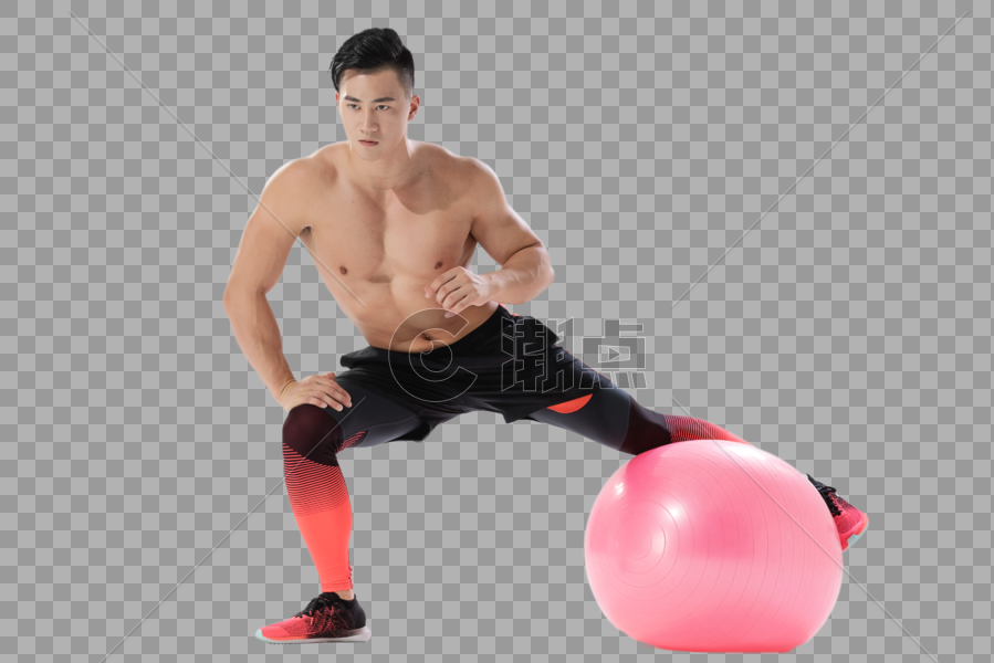 瑜伽球动作图片素材免费下载