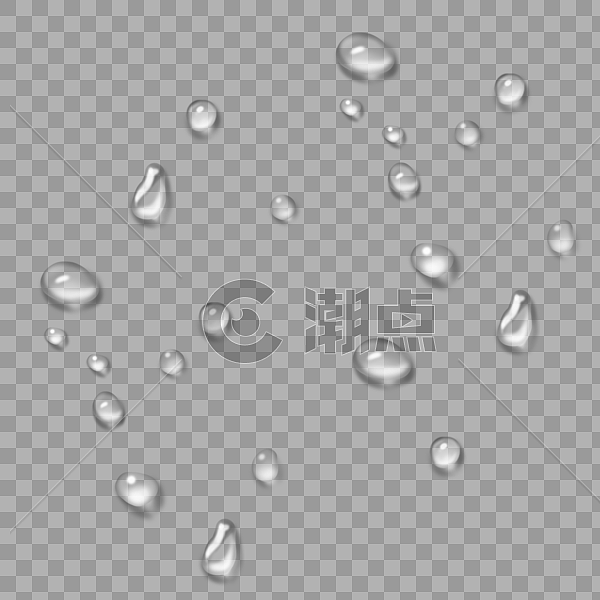 雨滴水滴透明水珠图片素材免费下载