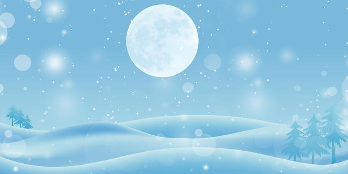 下雪的夜晚图片素材免费下载