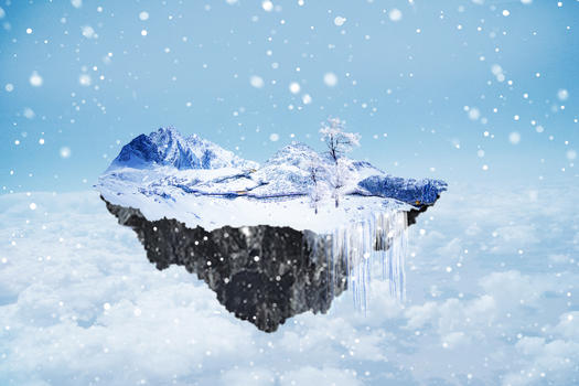 超现实雪景图片素材免费下载