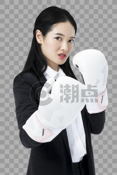 商务女性力量拳击图片素材免费下载