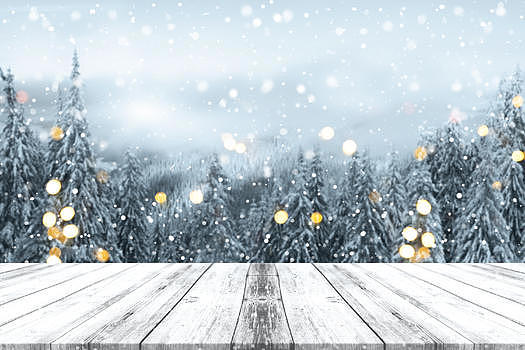 冬季雪花场景图片素材免费下载