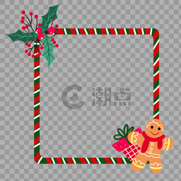 圣诞节边框装饰图片素材免费下载