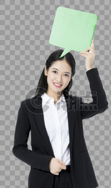 商务女性对话框图片素材免费下载