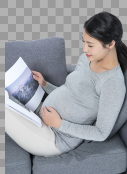 孕妇休闲看书图片素材免费下载