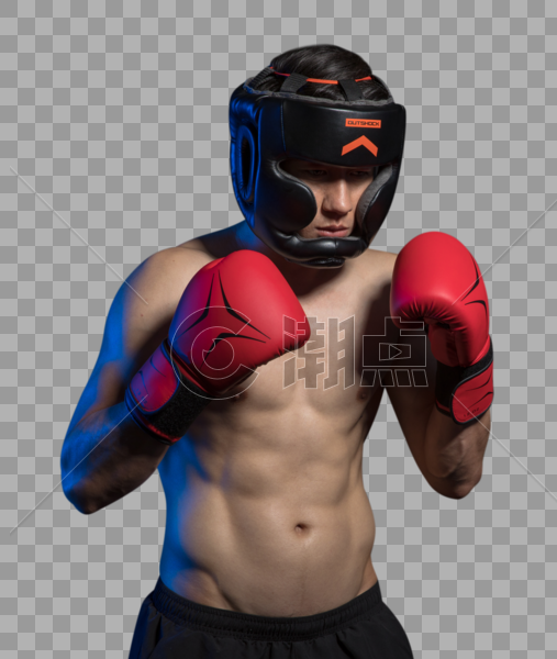 运动男性拳击肌肉创意照图片素材免费下载