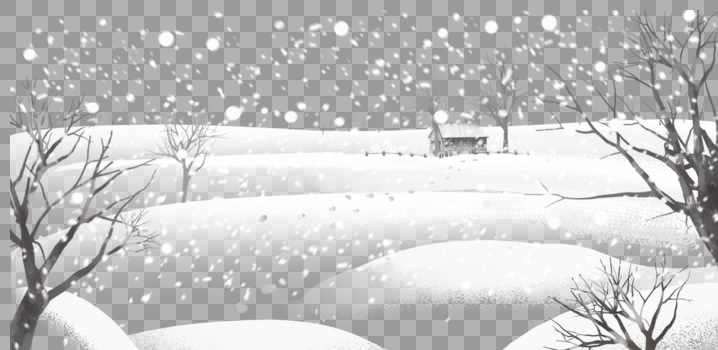 唯美雪景图片素材免费下载