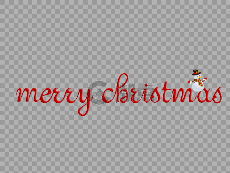 merrychristmas圣诞节快乐英文字图片素材免费下载