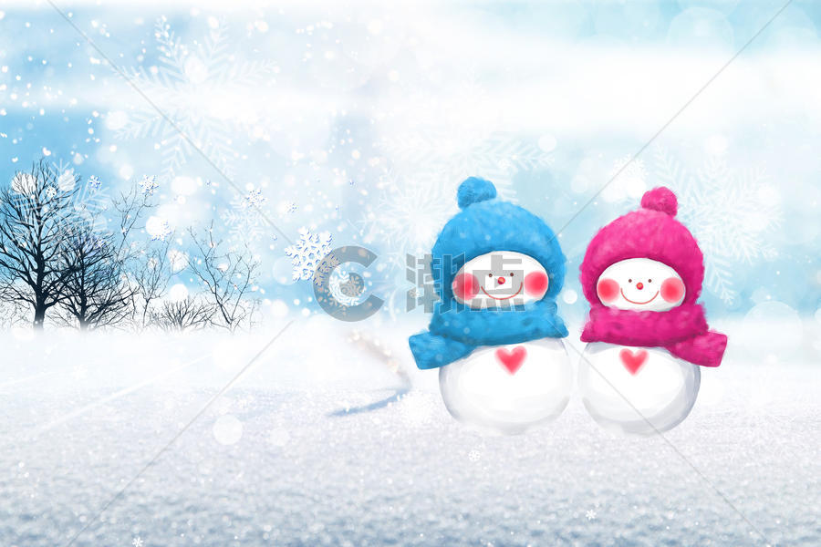 下雪的冬天图片素材免费下载