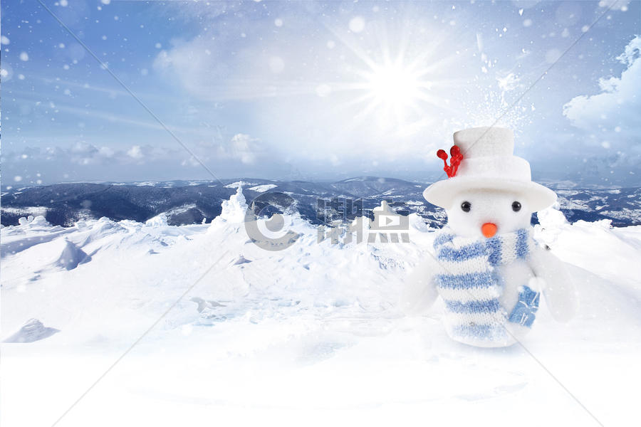 冬天雪人图片素材免费下载
