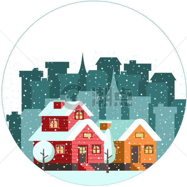 冬天城市图片素材免费下载