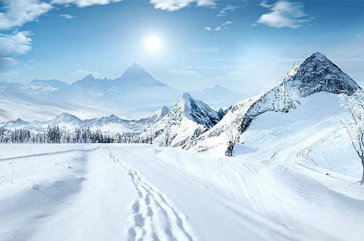 冬季雪景psd4001*2649PX图片素材
