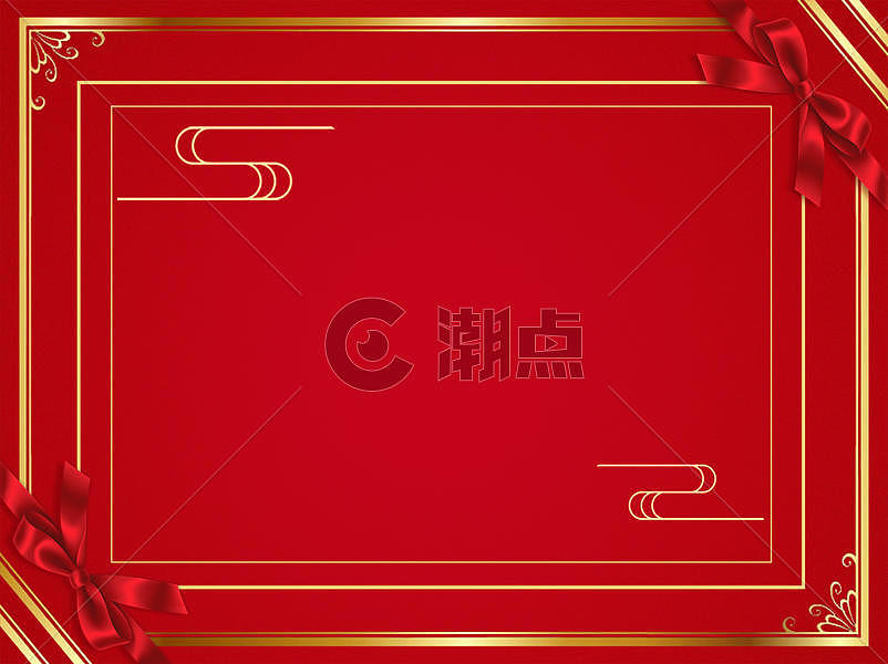 新年红色喜庆边框图片素材免费下载