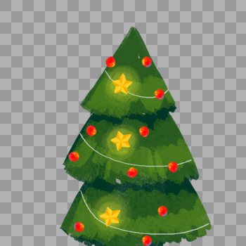 圣诞树上的灯光图片素材免费下载