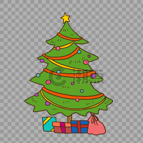 圣诞树下的礼物图片素材免费下载