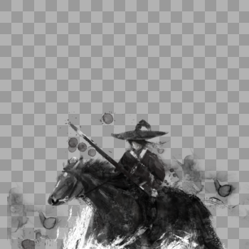 骑马的剑客图片素材免费下载