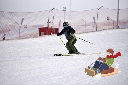 冬季滑雪的帅哥图片素材免费下载