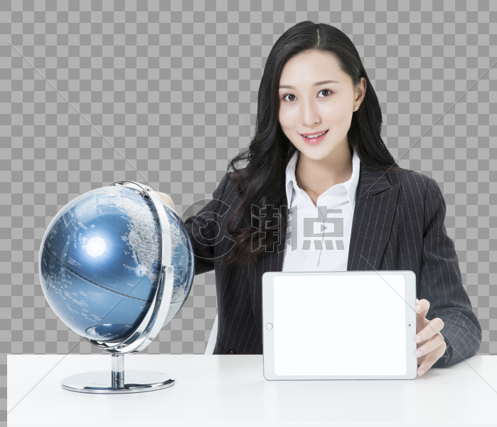 职场商务女性全球互联网网络图片素材免费下载