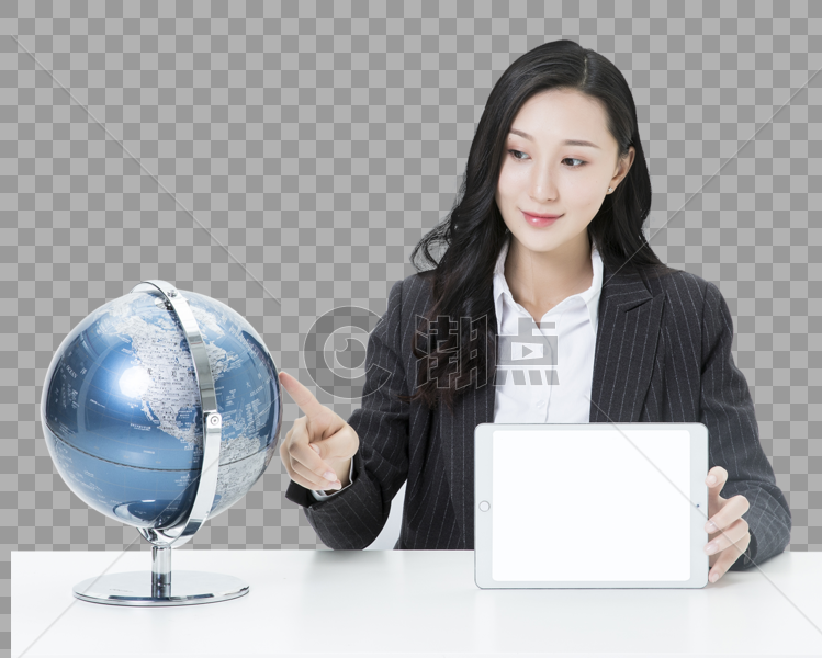 职场商务女性全球互联网网络图片素材免费下载
