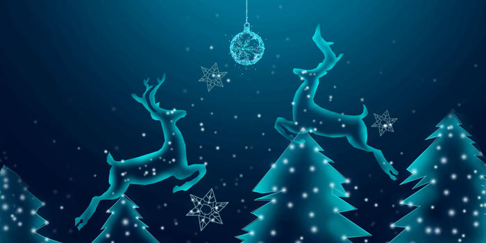 圣诞麋鹿背景图片素材免费下载
