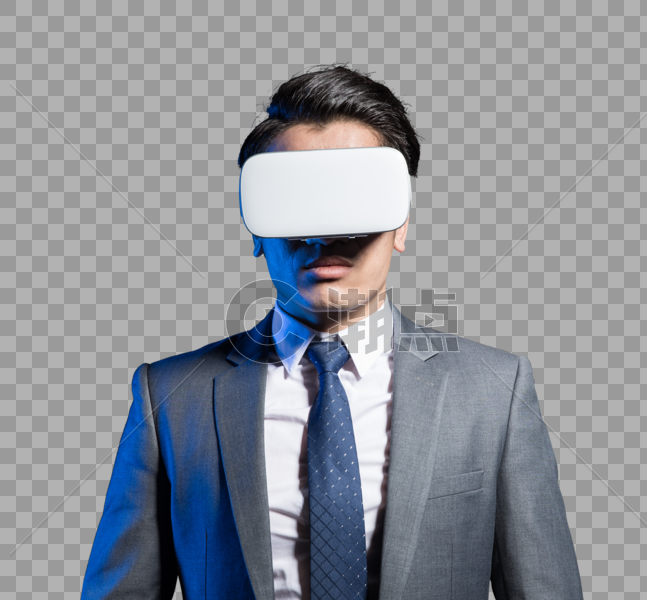 戴着VR眼镜的男人图片素材免费下载