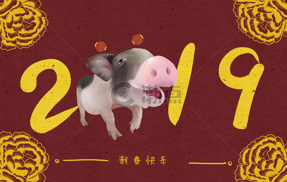 2019新春猪图片素材免费下载