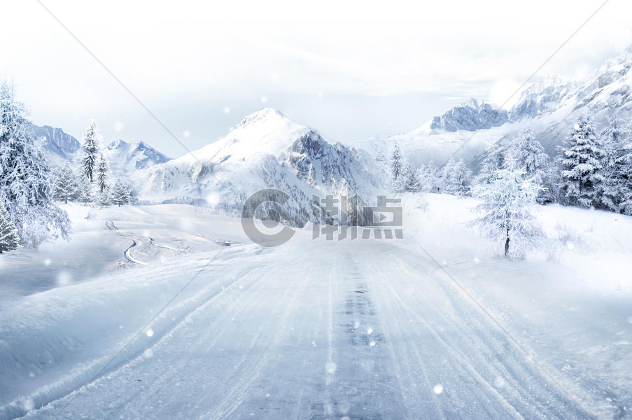 冬天雪景图片素材免费下载