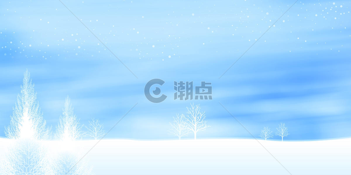 冬季雪场景图片素材免费下载
