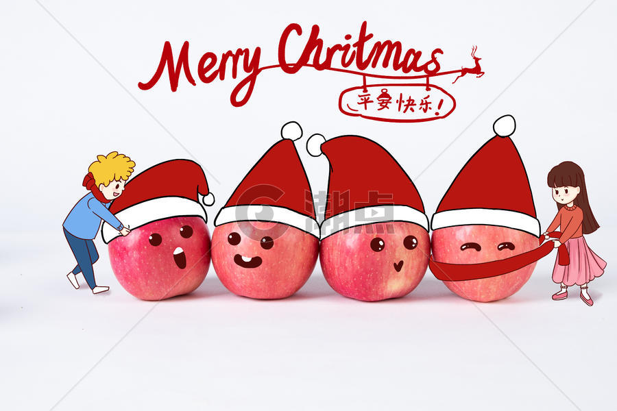 圣诞节平安夜苹果图片素材免费下载