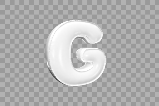 3D可爱气球字母G图片素材免费下载