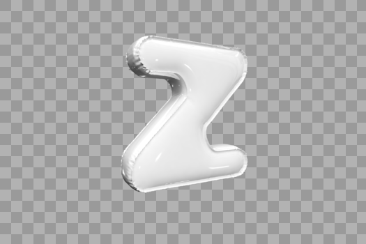 3D可爱气球字母Z图片素材免费下载