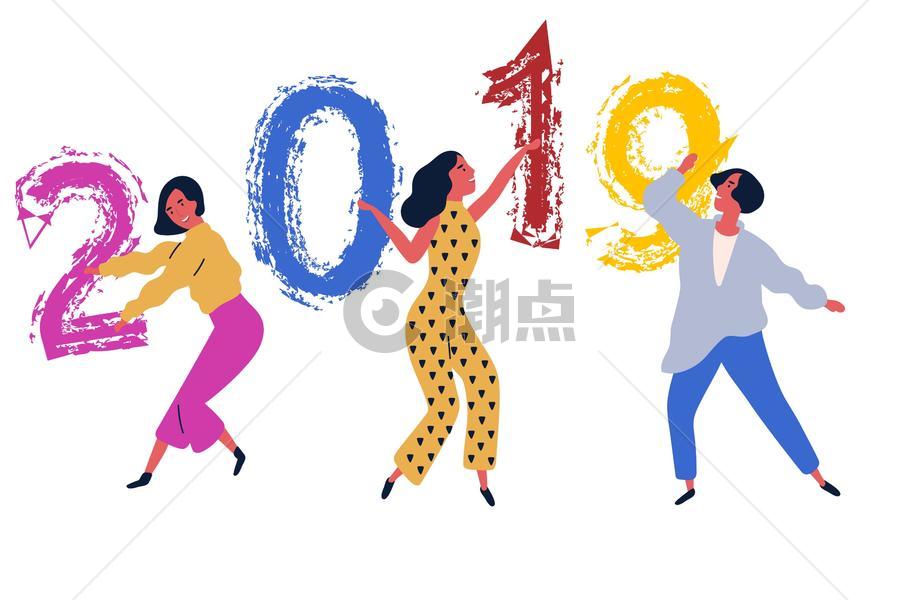 2019时尚男女青年狂欢图片素材免费下载