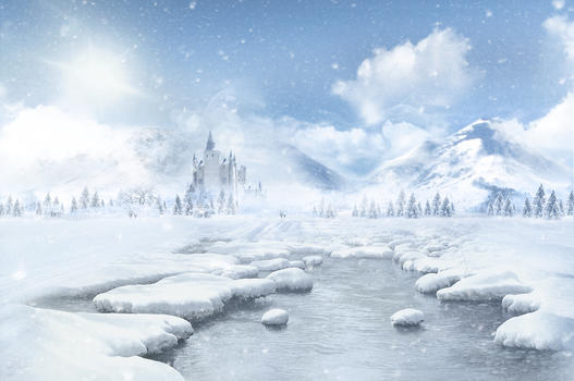 冬天雪景图片素材免费下载