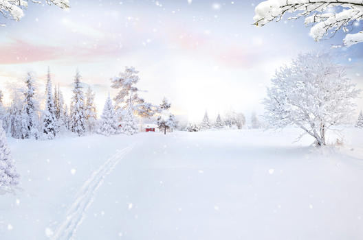 冬天风景图片素材免费下载