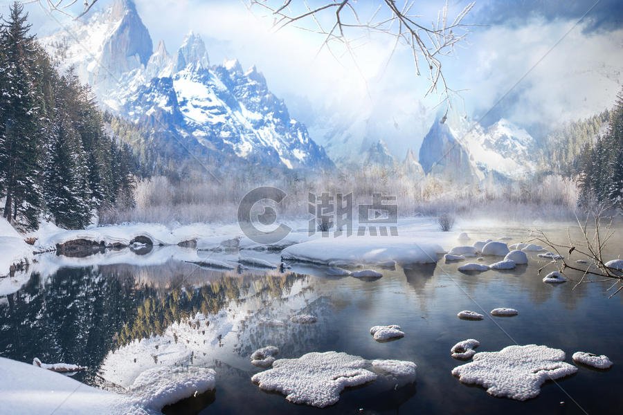 冬天的风景图片素材免费下载