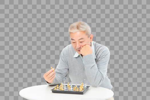 老年人下棋图片素材免费下载