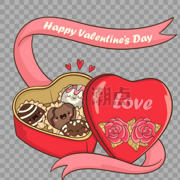 浪漫情人节礼物巧克力图片素材免费下载