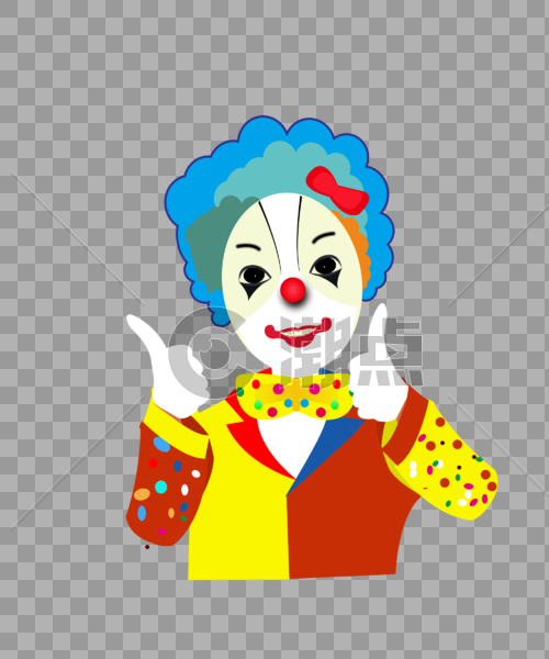 愚人节色彩丰富的小丑图片素材免费下载